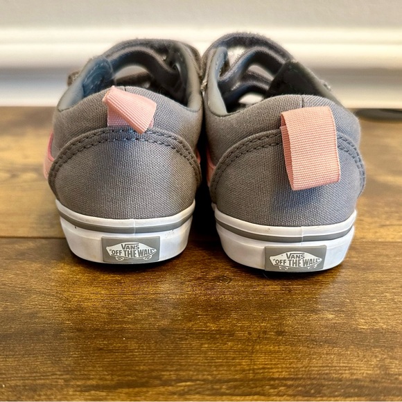 Vans Old Skool Gray Pink Ward V sneakers size 10 toddler - Picture 4 of 6